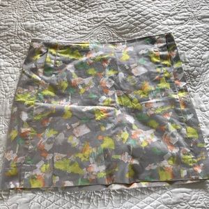 JCrew Patterned Mini Skirt